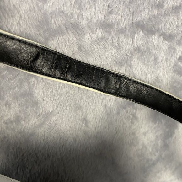 Perlina New York Backpack Purse White Beige Leather Adjustable Strap Gold Tone - Picture 12 of 15